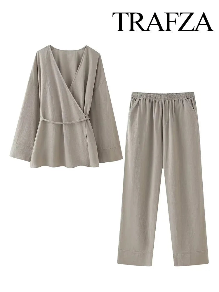 OPULA TWO PIECE LOOSE KIMONO SET