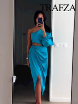 OPULA ASYMMETRIC ELEGANT PARTY DRESS