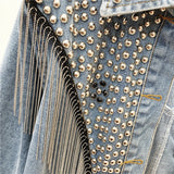 KOREAN TASSEL DENIM JACKET