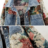 SPLICING COWGIRL DENIM JACKET