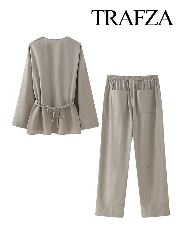 OPULA TWO PIECE LOOSE KIMONO SET
