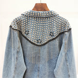 KOREAN TASSEL DENIM JACKET
