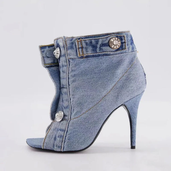 OPULA DENIM HIGH HEELS
