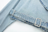 OPULA VINTAGE CROP WASHED DENIM JACKET