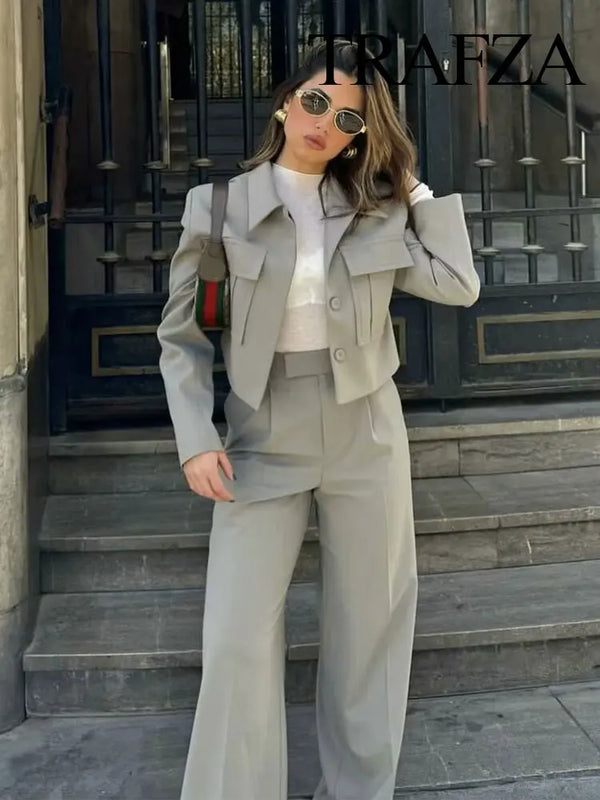 OPULA VINTAGE WIDE LEG TWO PIECE SET
