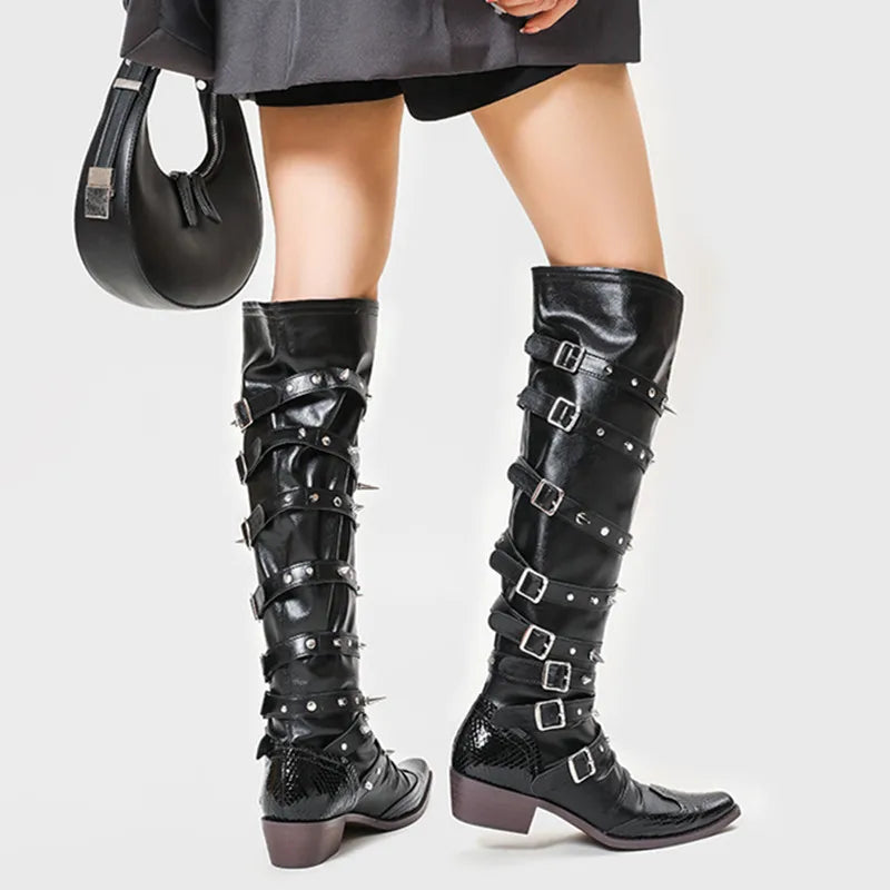 OPULA METAL KNIGHT BOOTS