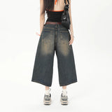 VINTAGE KNEE LENGTH OVERSIZE JEAN