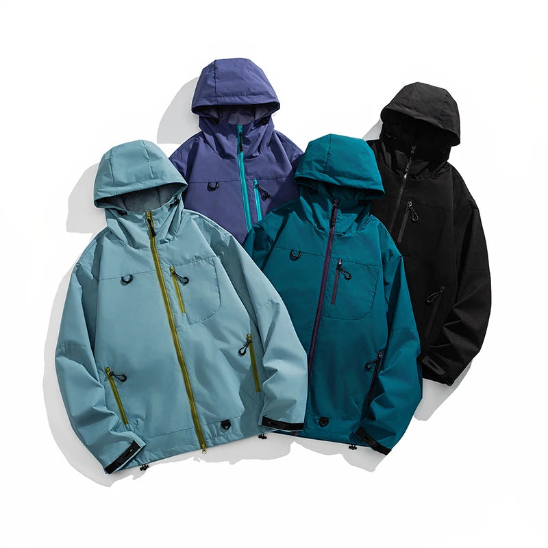 COLOR SCRATCH ZIP UP JACKET