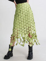ASYMMETRICAL TASSEL SKIRT