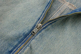OPULA ZIPPER LOOSE DENIM JACKET