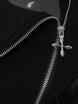 IRREGULAR LACE-UP SLIM COAT