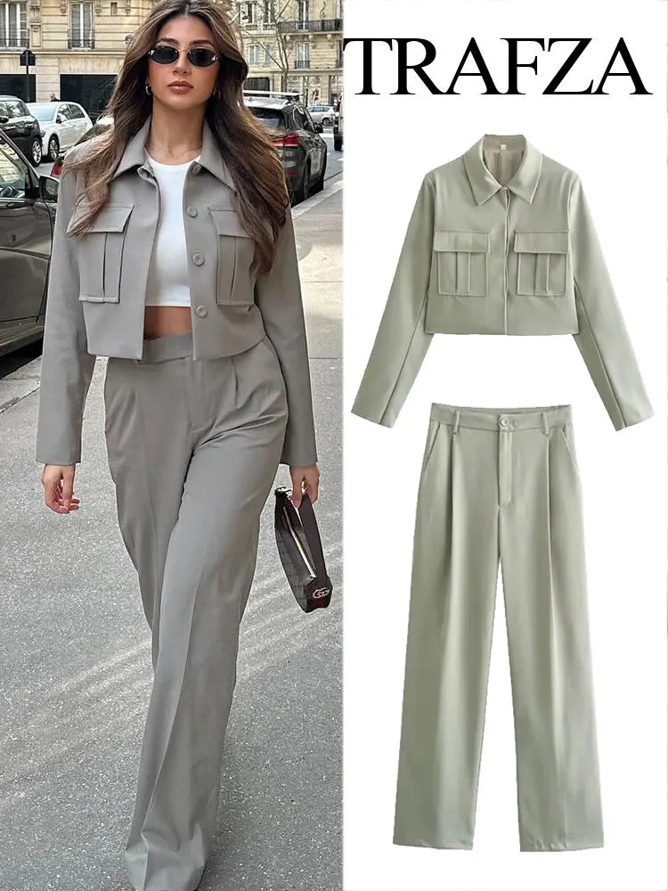 OPULA VINTAGE WIDE LEG TWO PIECE SET