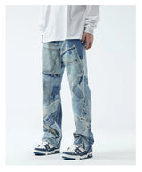 OPULA PATCHWORK VINTAGE RETRO DENIM JEAN