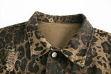 OPULA VINTAGE BLACK LEOPARD JACKET
