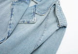 OPULA VINTAGE CROP WASHED DENIM JACKET