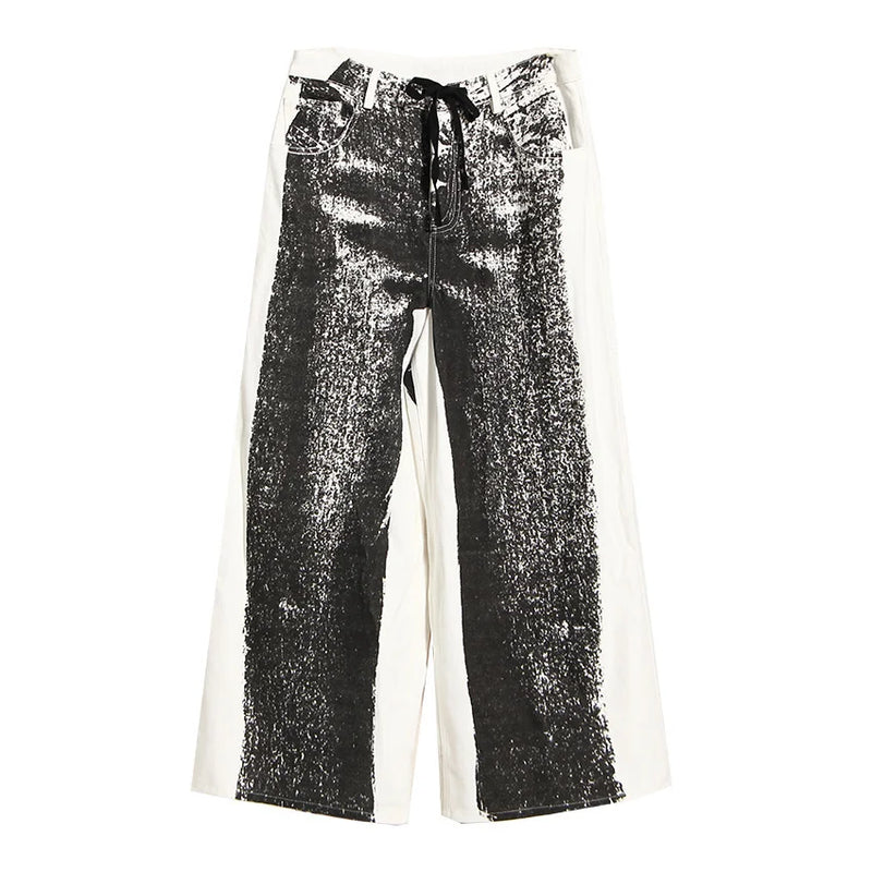 CONTRAST COLOR PRINTED JEAN