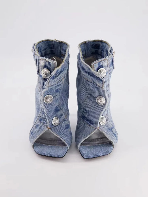 OPULA DENIM HIGH HEELS