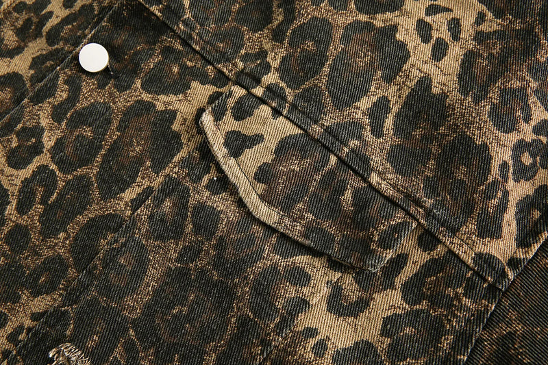 OPULA VINTAGE BLACK LEOPARD JACKET