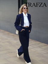 OPULA VERSATILE CROP BLAZER SET