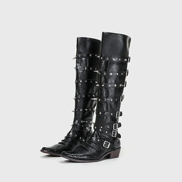 OPULA METAL KNIGHT BOOTS