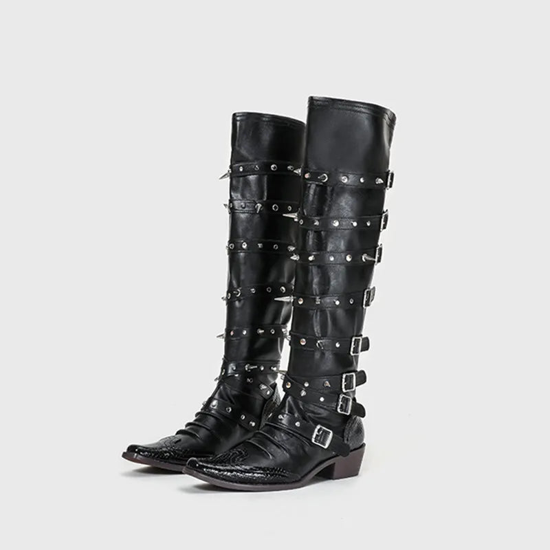OPULA METAL KNIGHT BOOTS