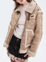 VINTAGE FLEECE WOOL COAT
