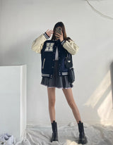 BAGGY OVERSIZE BASEBALL JACKET