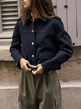 OPULA GOLD BUCKLE SOFT COAT
