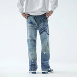 OPULA PATCHWORK VINTAGE RETRO DENIM JEAN