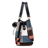 STYLISH PLAID PATTERN HANDBAG