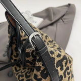 LEOPARD CROSSBODY TOTE BAG