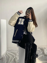 BAGGY OVERSIZE BASEBALL JACKET