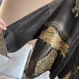CUSTOM DESIGN PATCHWORK LEOPARD JACKET