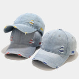 OPULA UNISEX WASHED DENIM BASEBALL CAP