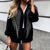 KOREAN TASSEL DENIM JACKET