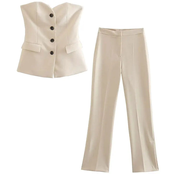 OPULA SLEEVELESS TUBE COMMUTER SET