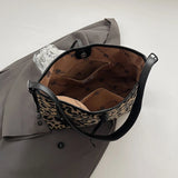 LEOPARD CROSSBODY TOTE BAG