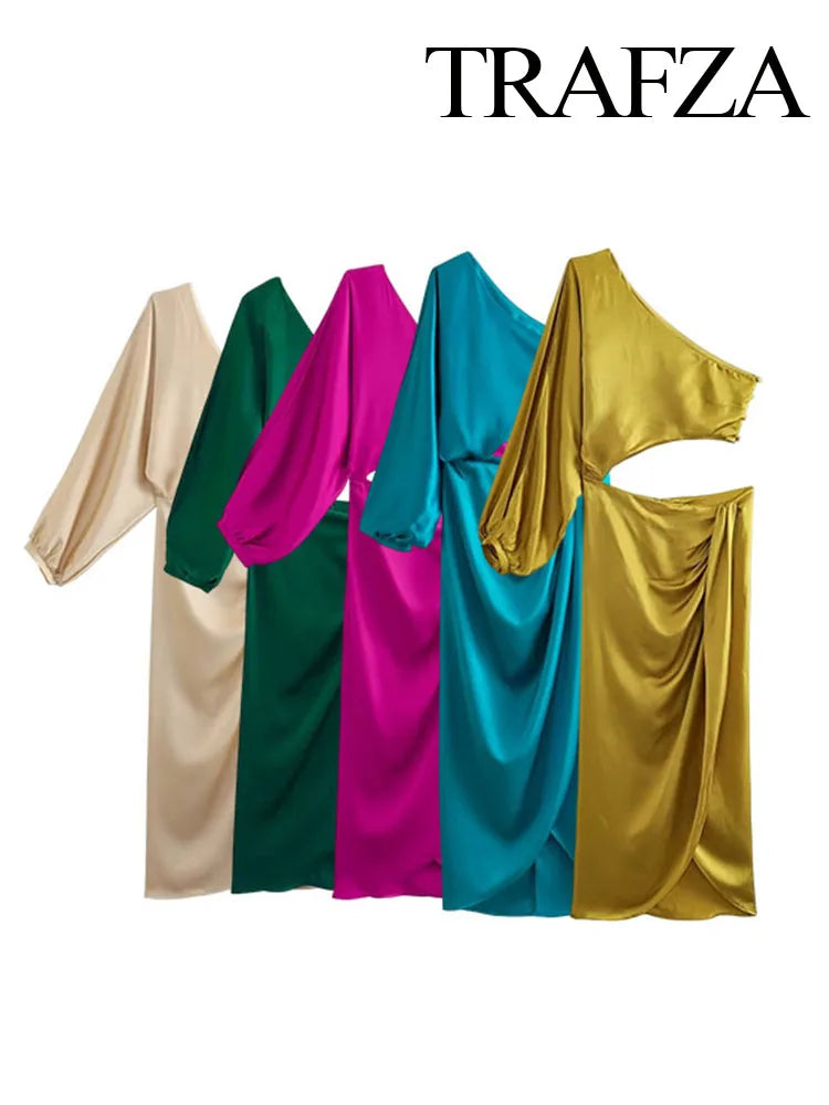 OPULA ASYMMETRIC ELEGANT PARTY DRESS