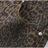 OVERSIZE VINTAGE LEOPARD DENIM JEANS
