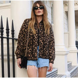 LEOPARD PLUSH COLLAR CEKET