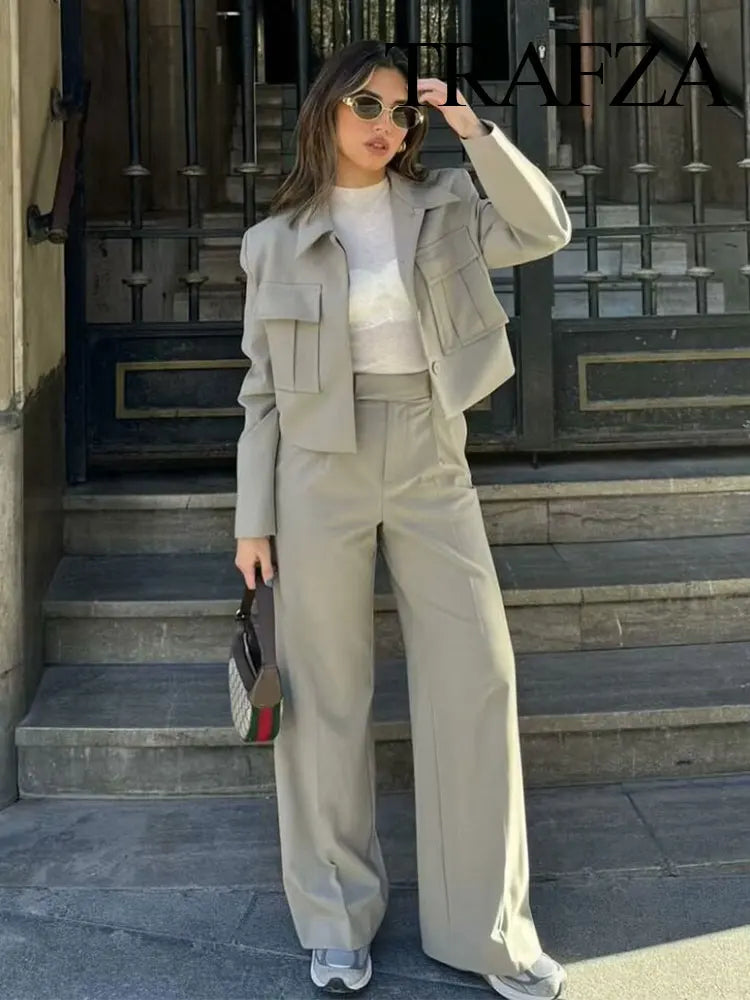 OPULA VINTAGE WIDE LEG TWO PIECE SET