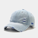 OPULA UNISEX WASHED DENIM BASEBALL CAP