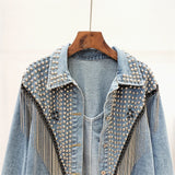 KOREAN TASSEL DENIM JACKET