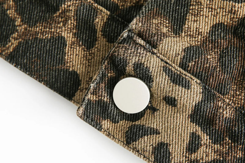 OPULA VINTAGE BLACK LEOPARD JACKET