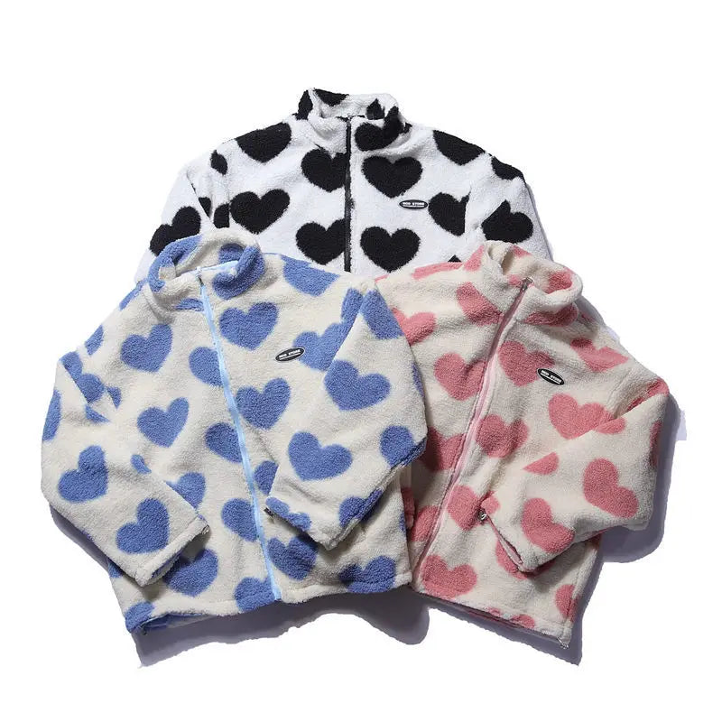 REVERSIBLE CAPITONE HEARTS JACKET