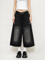 VINTAGE KNEE LENGTH OVERSIZE JEAN