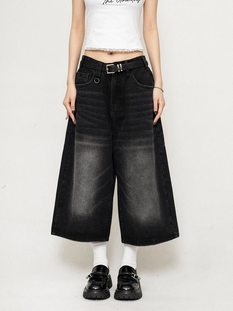 VINTAGE KNEE LENGTH OVERSIZE JEAN