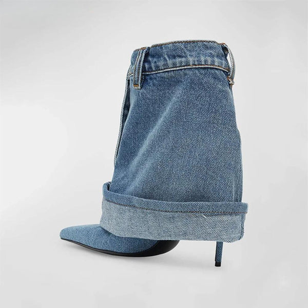 OPULA RETRO DENIM HEELS