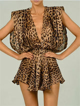 ELEGANT WILD LEOPARD PARTY DRESS