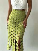 ASYMMETRICAL TASSEL SKIRT